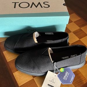 Toms Alpargata Mallow size 8.5 Black/Black Heritage Canvas